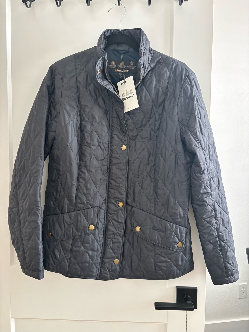 Barbour Quilted Navy Jacket for Women